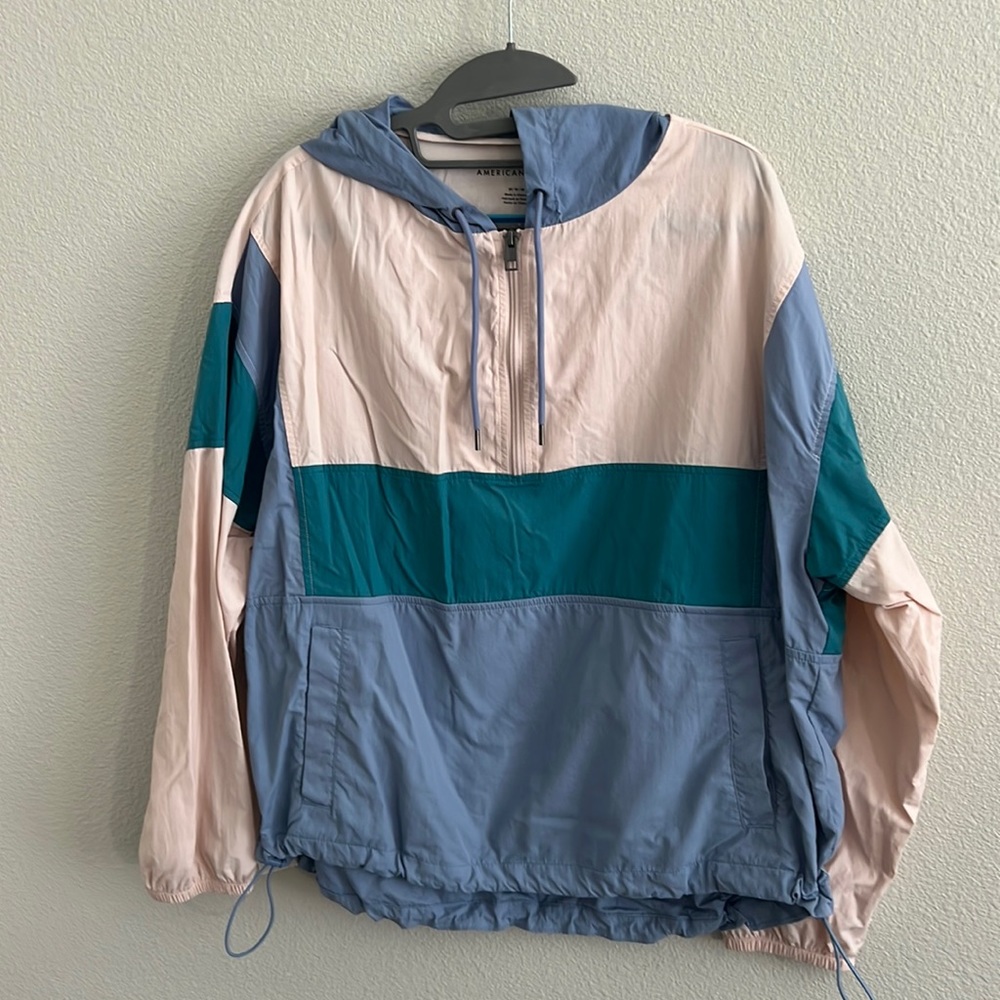 Color block women’s medium American Eagle windbreaker